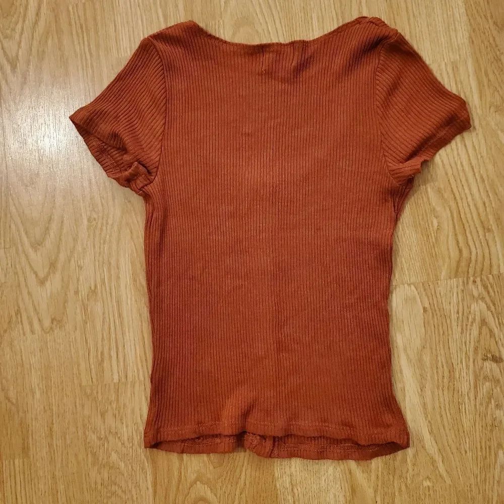 Project Social T Button Front Ribbed Tee sz Small - Picture 7 of 11